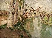 Frits Thaulow Fra Dieppe med elven Arques painting